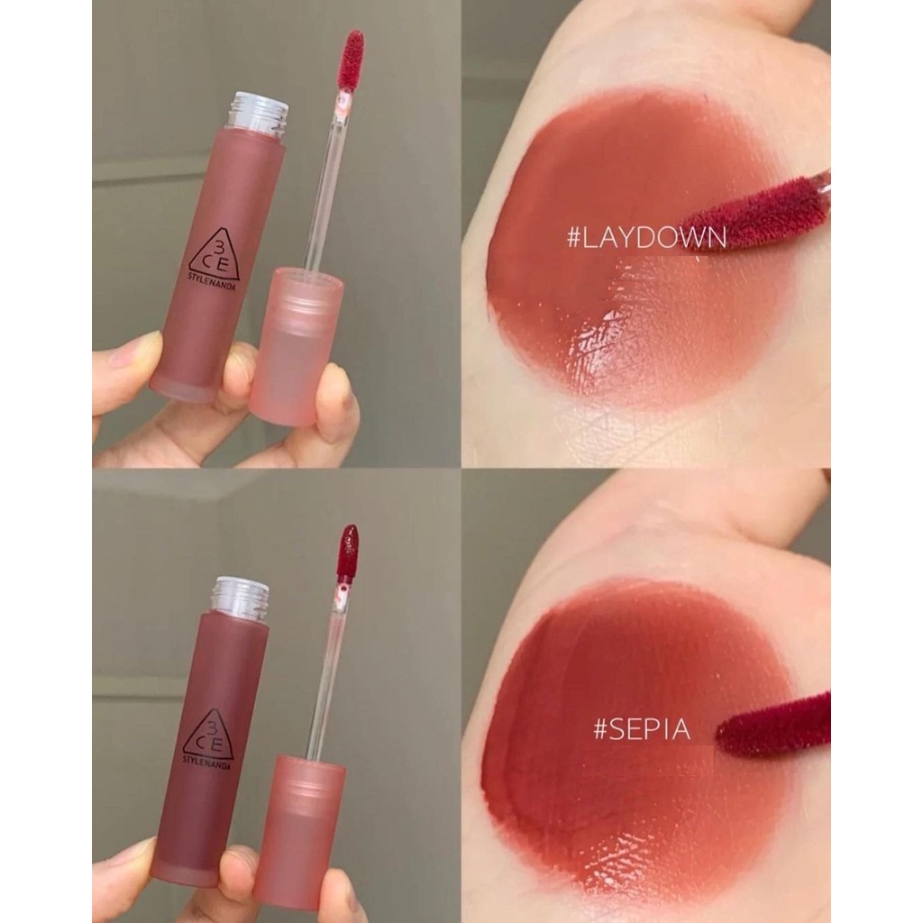 son 3CE blur water tint mã màu đỏ nâu gạch (sepia)