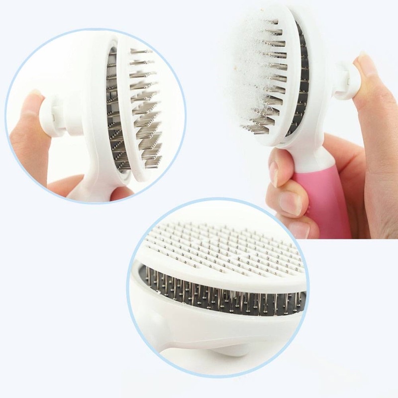 LƯỢC CHẢI LÔNG CAO CẤP CÓ NÚT BẤM ĐẨY LÔNG CHO CHÓ MÈO