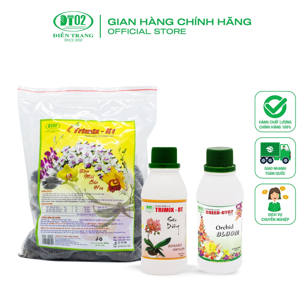 Combo Chuyên dùng cho Lan Trimix-N1 Lan + TRIMIX ORCHILD  + BREED ORCHILD