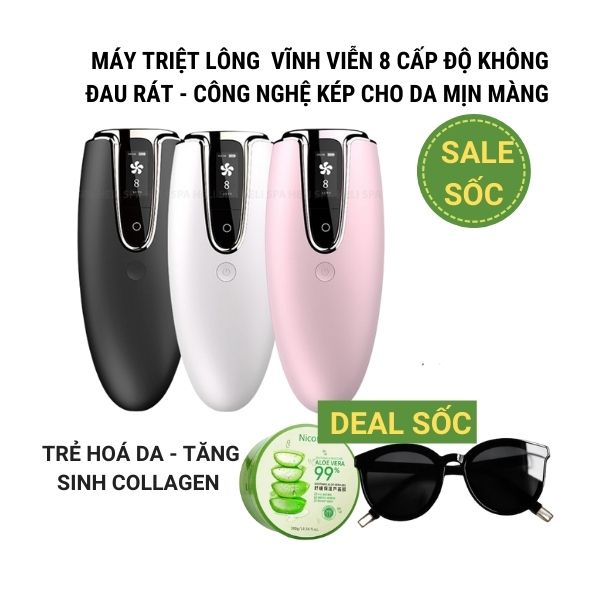 Máy Triệt Lông Vĩnh Viễn Tại Nhà IPL LUX Công Nghệ Đức Triệt Lông Mini Trẻ Hóa Da 2 trong 1 Mới Nhất 2021