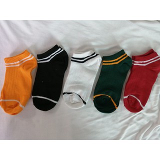 Vớ ngắn nữ sọc - set 5 đôi