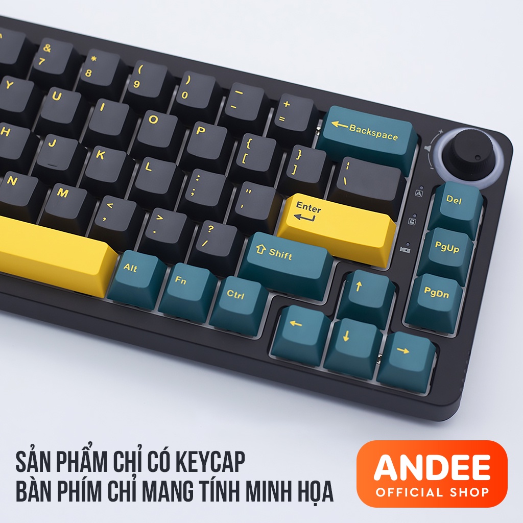 Keycap Mars Green công nghệ in PBT doubleshot màu đẹp dễ sử dụng cho bàn phím cơ