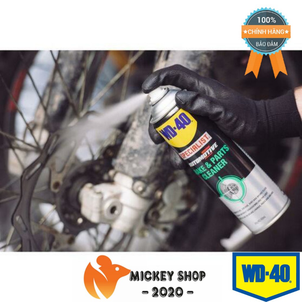 [CHUYÊN DỤNG] Dung dịch làm sạch cụm thắng phanh xe máy, ôtô WD-40 Brake &amp; Parts Cleaner 450ml