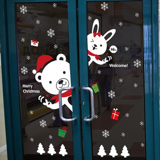 Decal trang trí cửa chào Noel
