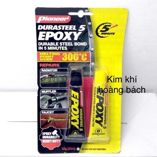 Keo dán kim loại hàng chính hãng ( keo gắn sắt AB 2 thành phần)EPOXY chịu nhiệt độ 300 độ C siêu chắc , siêu bền