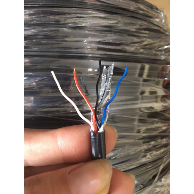 Dây mạng CAT3 4 lõi kèm dây gia cường chạy ngoài trời
