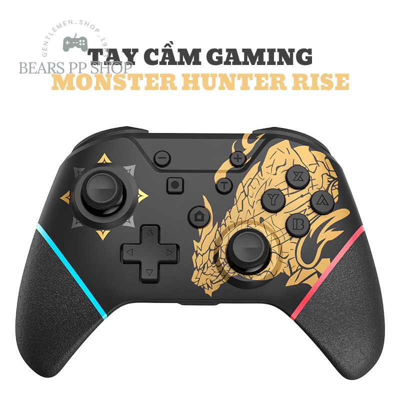 Tay Cầm Gaming Monster Hunter Phiên Bản Nâng Cấp Không Dây Bluetooth - Tay Cầm Nintendo Switch Pro