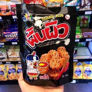  Lốc 12 gói Snack mì gà viên thương hiệu gà cay Thái Lan 38gr   Chuẩn loại 1   