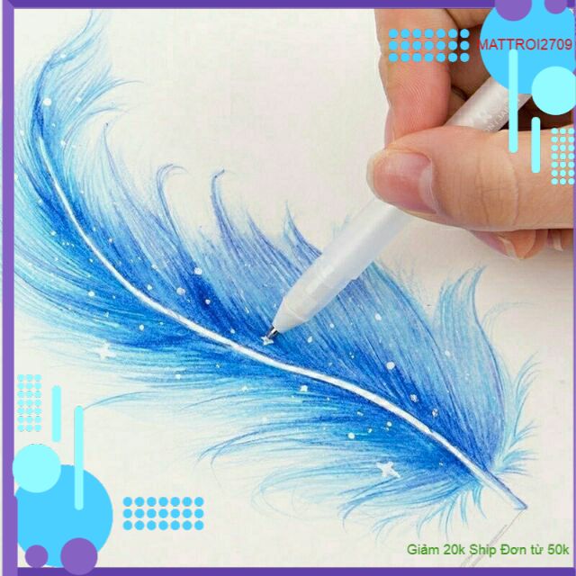 Bút vẽ màu trắng 0.5mm