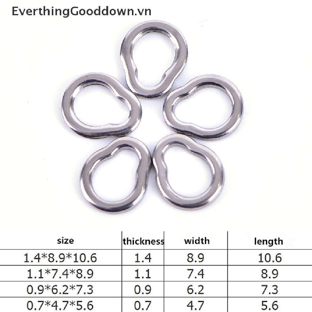 Everthinggooddown 10 Móc Câu Cá Bằng Thép Cứng Liền Mạch