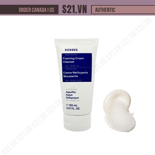 Sữa Rửa Mặt Sữa Chua Tạo Bọt Korres Foaming Cream Cleanser 150ml