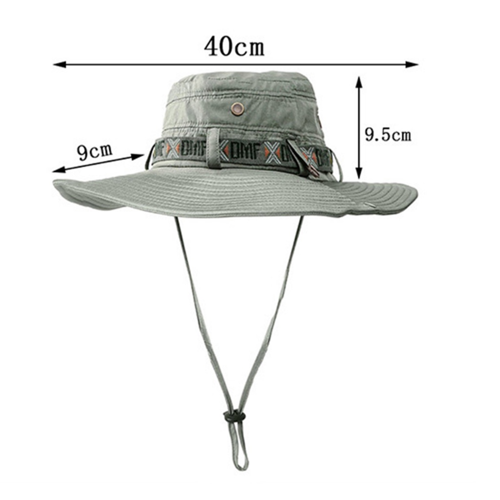 Nón Vành Rộng Phong Cách Retro Chống Nắng Ngoài Trời Cho Nam