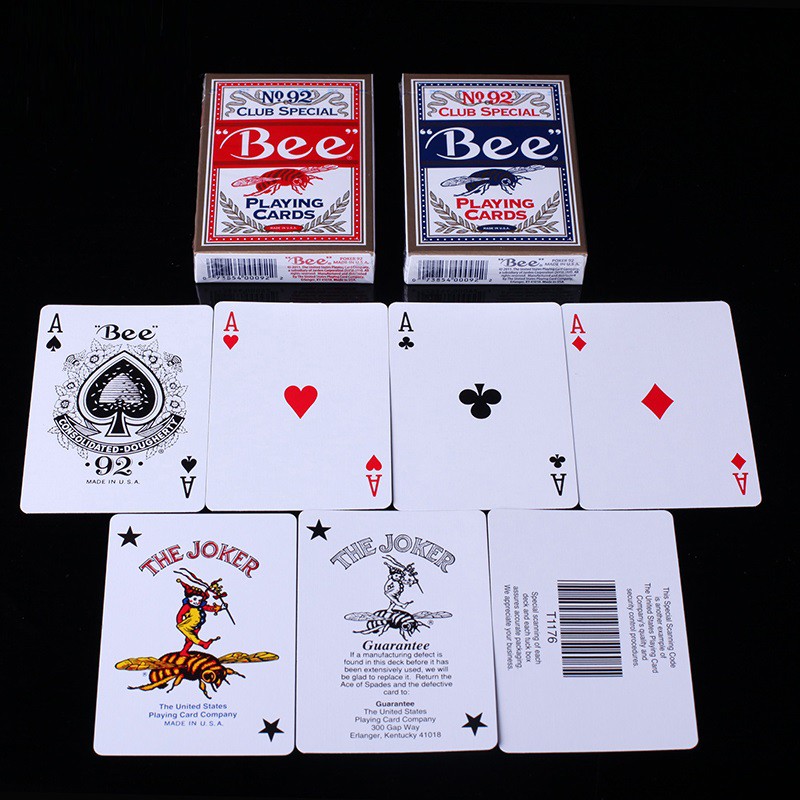 Bộ Bài Bee NO.92 Club Special Playing Cards, Thẻ Sưu Tập USPCC, Trò Chơi Thẻ Ma Thuật, Đạo Cụ Ảo Thuật Cho Nhà Ảo Thuật