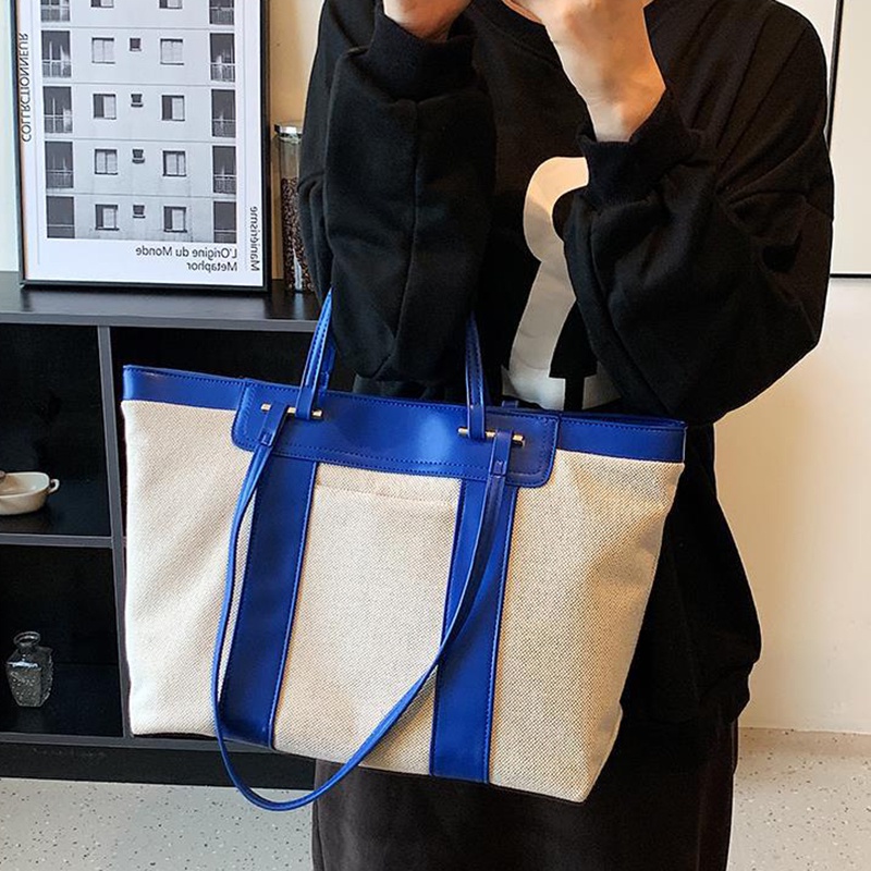 Túi xách IELGY đeo vai vải bạt thiết kế ngăn chứa rộng thời trang cho nữ