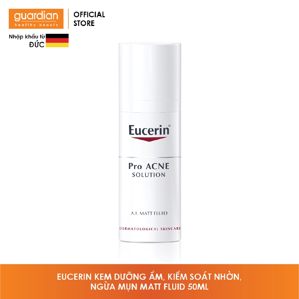 Kem Dưỡng Ẩm, Kiểm Soát Nhờn, Ngừa Mụn EUCERIN Pro Acne Matt Fluid 50Ml