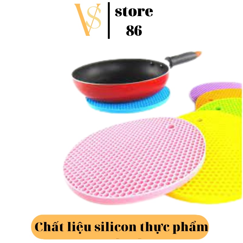 Miếng Lót Nồi Silicon Miếng Lót Nồi Cách Nhiệt Phong Cách Bắc Âu, Tiện ích, Cực HOT