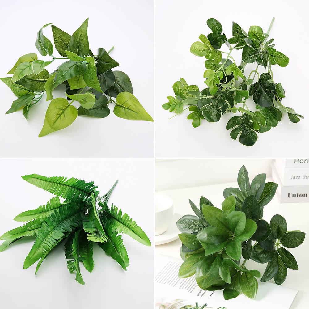 1 Bó Lá Rùa Nhân Tạo Sống Động Như Thật Trang Trí Nhà Cửa / Tiệc Cưới