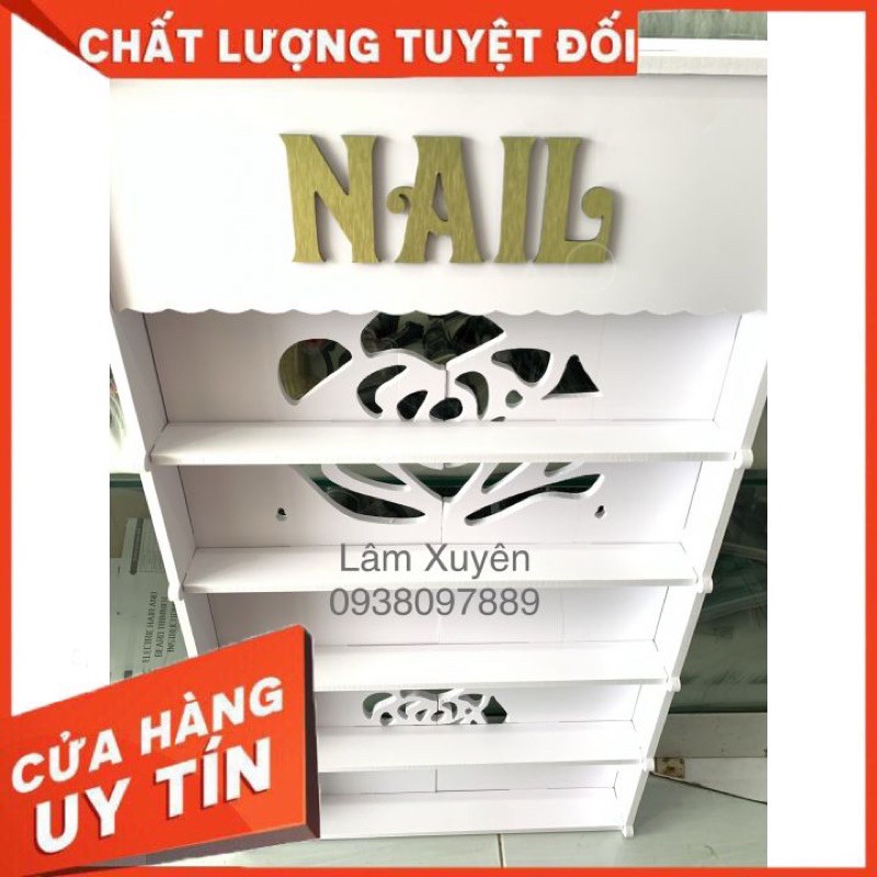 Kệ để đồ nail,kệ để nước sơn♦️GIÁ RẺ♦️trưng bày nước sơn, bắt trên tường, họa tiết đơn giản sang trọng,sản phẩm như hình