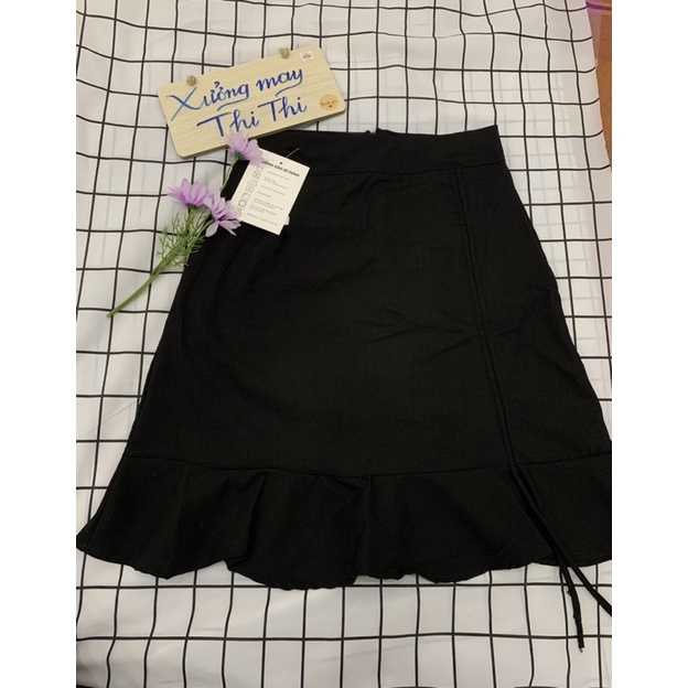 Chân váy nữ ngắn, chân váy chữ A có dây rút điệu đà chất đũi  siêu xinh Z006(có ảnh thật) | BigBuy360 - bigbuy360.vn