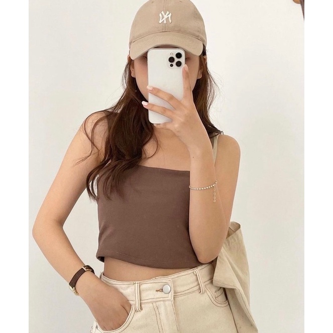 Áo 2 Dây- Áo Croptop Hai Dây Bản To Dễ Phối Đồ Mặc Đi Chơi