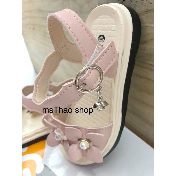 Giày sandal, quai hậu bé gái từ 5-8tuổi hình hoa H.01