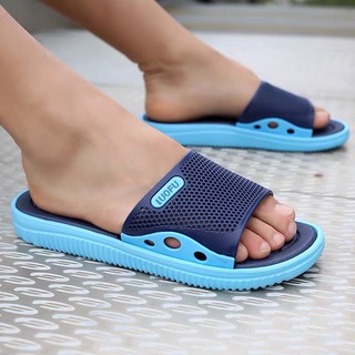 (Sẵn Kho) Dép lê quai ngang nam nữ Loueu lỗ size 36-43