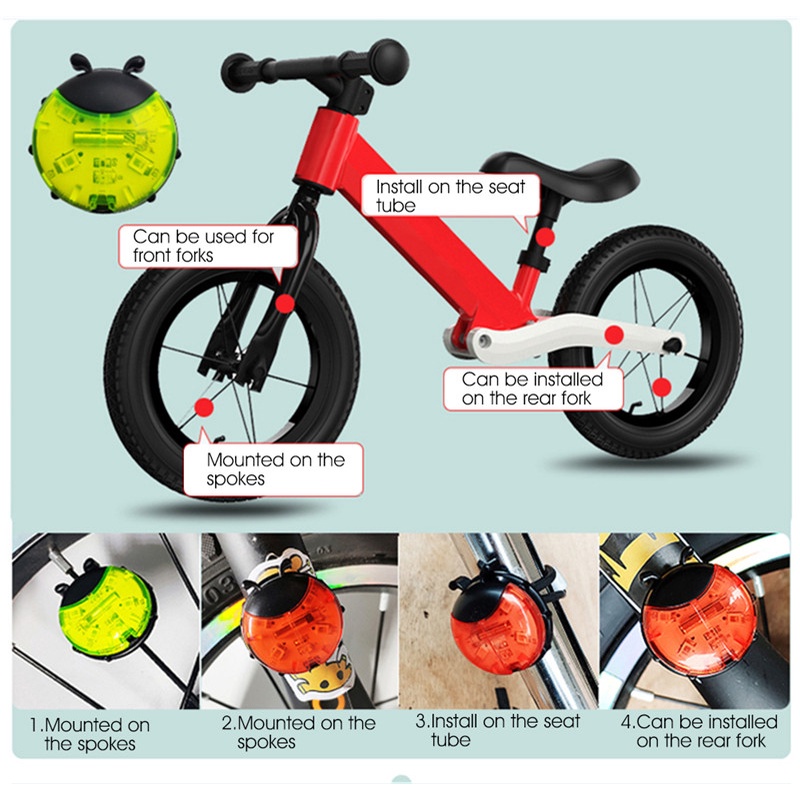 Đèn WEST BIKING thông minh tiện lợi và bền gắn bánh xe đạp