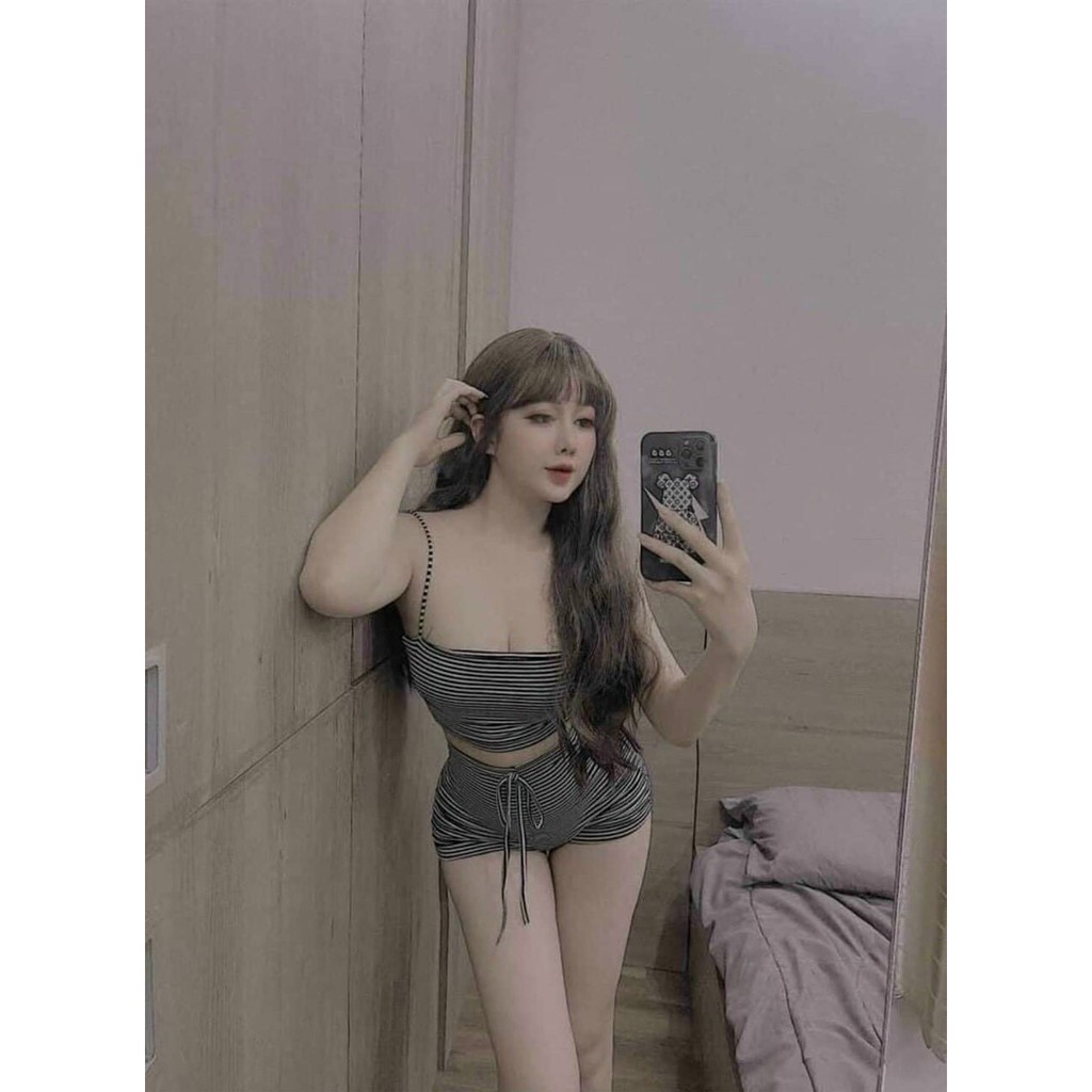 SET BỘ THUN GÂN 2 DÂY SỌC kèm hình thật sàn UK2110216