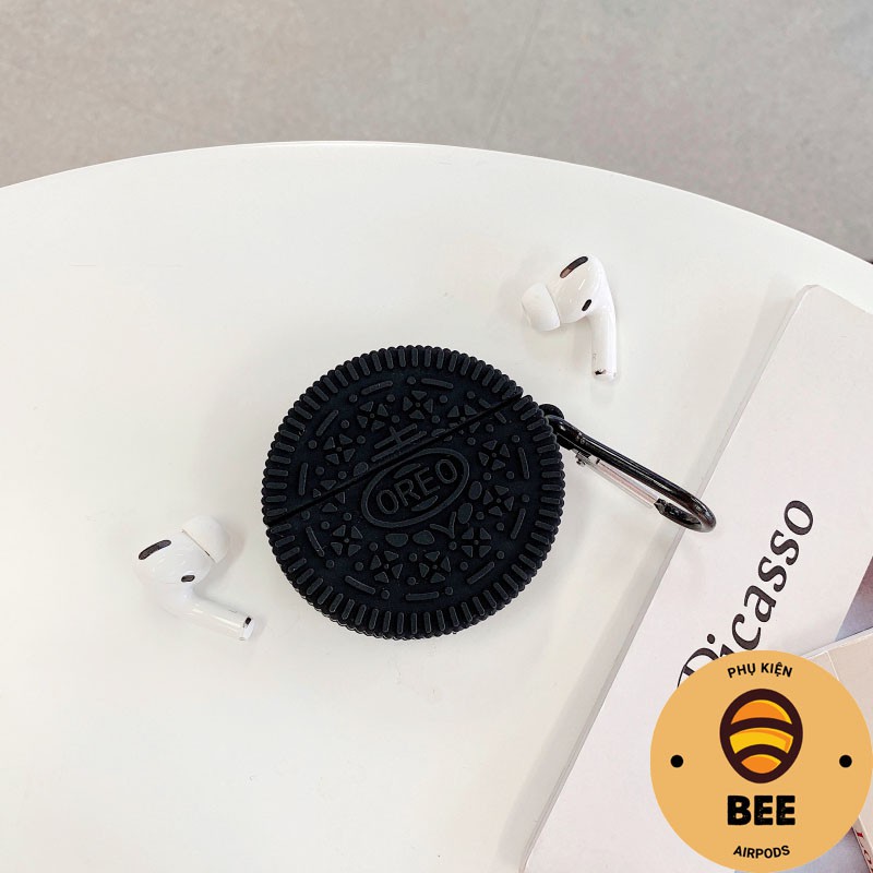 Case Airpod Vỏ Ốp Đựng Tai Nghe Airpods 1 2 Pro Miếng Bánh Oreo Cute Chất Liệu Silicon Chống Va Đập - BEE SHOP