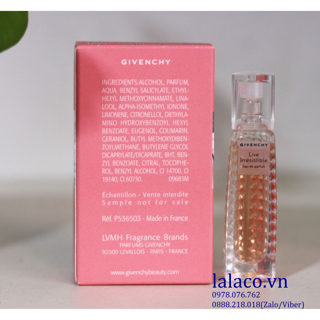 Nước hoa mini Givenchy Live Irresistible 3ml