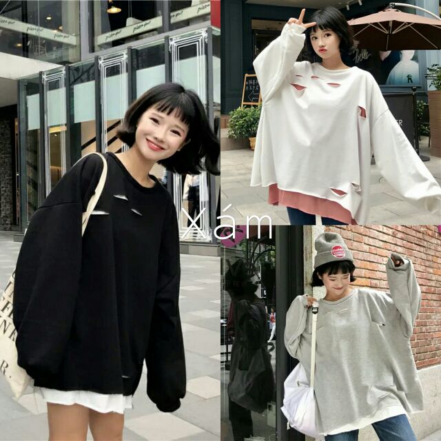 Áo thun lỗ Ulzzang Style Hàn Quốc