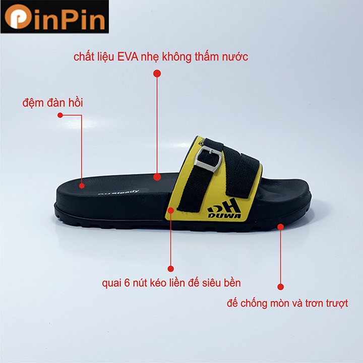 Dép nam quai ngang PinPin chất liệu eva nhẹ đa năng đế đúc công nghệ mới chống mòn - dw105