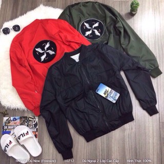 [FreeShip] ÁO KHOÁC DÙ Thêu 4 Con Hạc