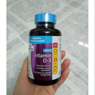 [HSD 09/2022] Viên uống Vitamin D3 Member's Mark 2000 IU