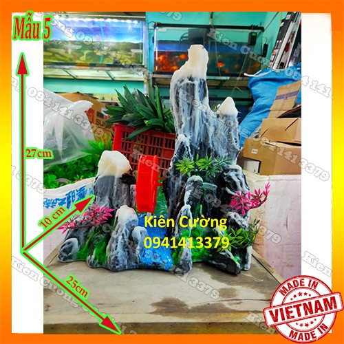 Mô Hình Núi - Hòn non Bộ - Trang Trí Bể cá (Mẫu 5).