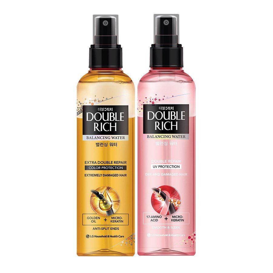 Nước dưỡng tóc DOUBLE RICH 250ml chăm sóc chuyên sâu cho tóc nhuộm và tóc khô xơ hư tổn dạng chai xịt