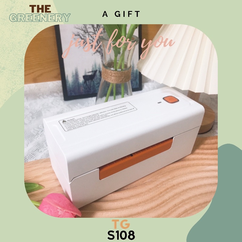 Máy in nhiệt The Greenery TG S80/ TG S108 In Đơn Hàng Shopee, Tem, Mã Vạch, Dùng Giấy In Nhiệt Tự Dính Phiên Bản Quốc Tế