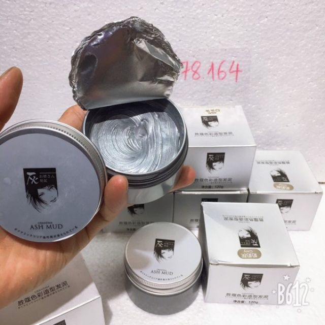 Sáp vuốt tóc màu Grey (xám khói) Ash mud