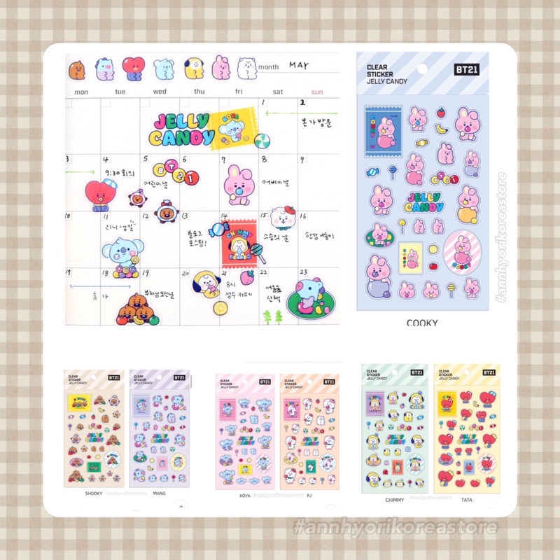 Sticker BT21 OFFICIAL - jelly candy