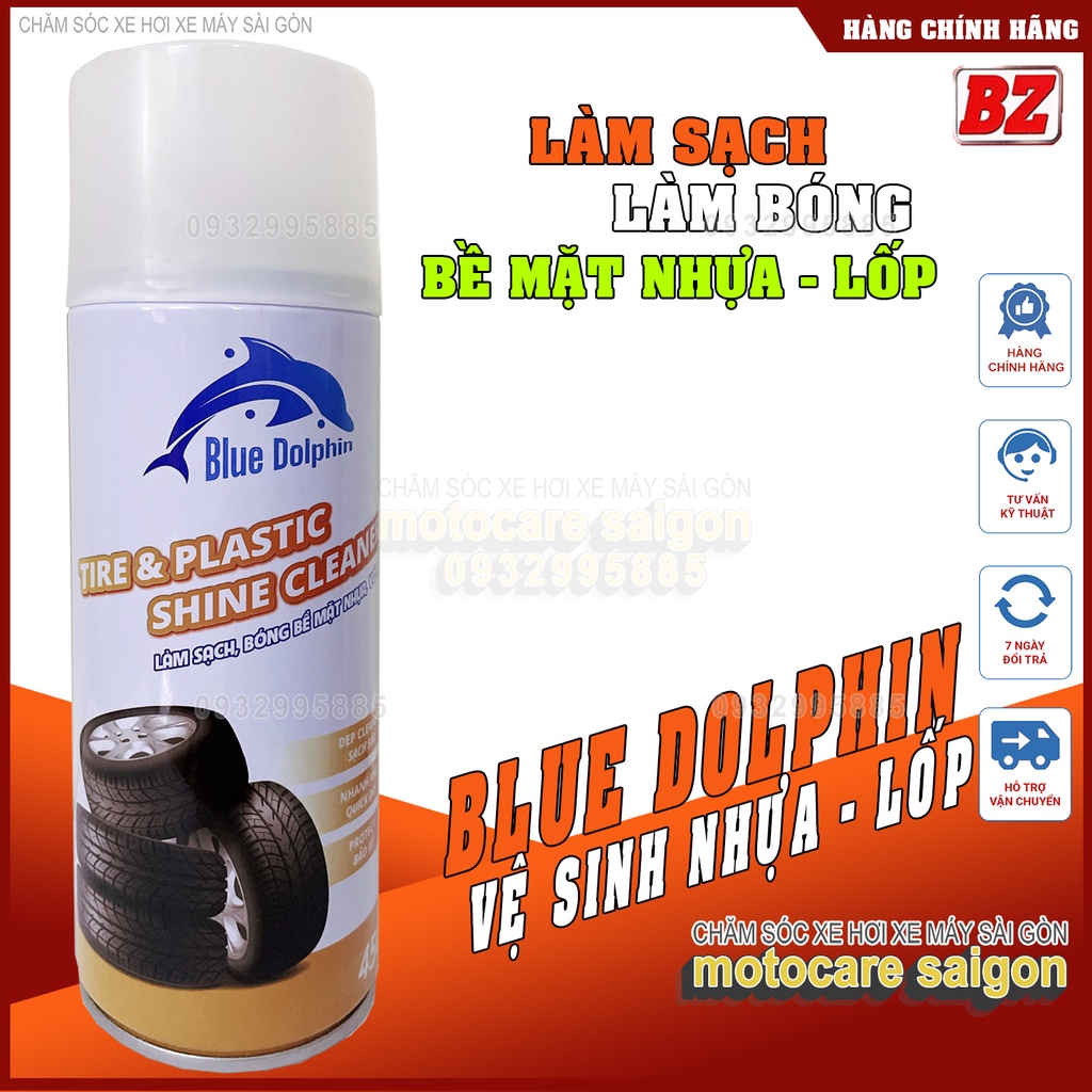 Bóng vỏ BZ Blue Dolphin làm sạch bề mặt , nhanh khô bảo vệ vượt trội