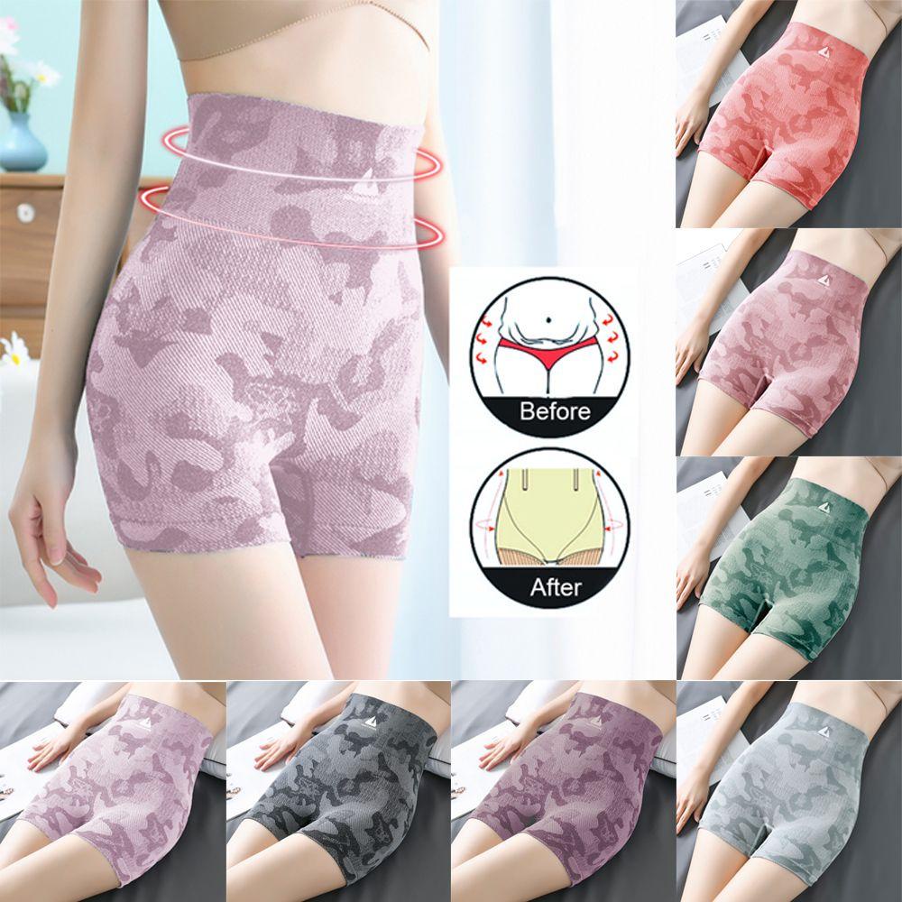 Quần Short Tập Gym, Yoga Lưng Cao, Không Đường May