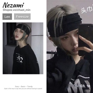 Băng đô đen trơn unisex ulzzang hip hop
