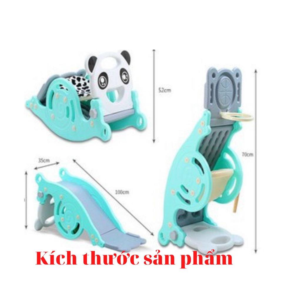 CẦU TRƯỢT CHO BÉ - CẦU TRƯỢT BẬP BÊNH - 3 IN 1- HOA LA- CÁ HEO -MẶT GẤU - BẢO HÀNG 12 THÁNG