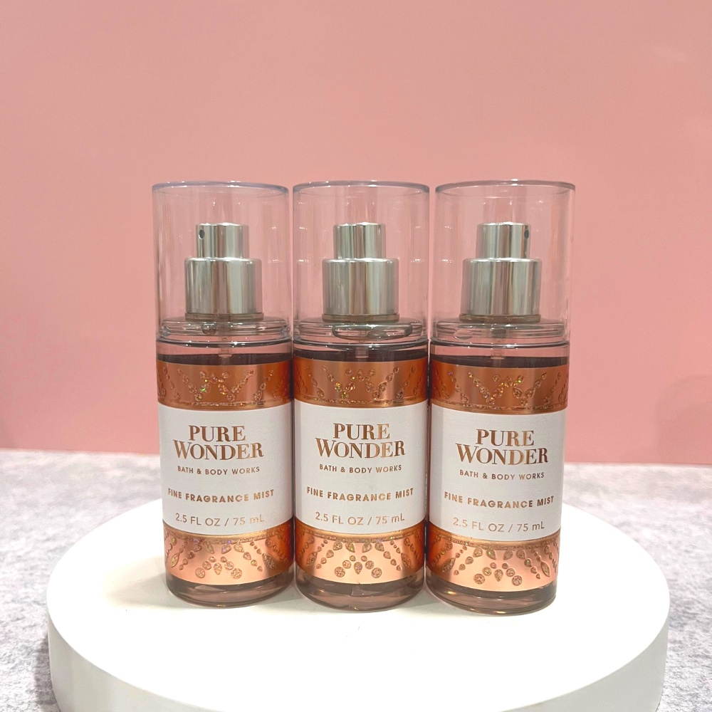 Xịt Thơm Bath & Body Works Pure Wonder Fine Fragrance Mist Size Mini 75ml Hương Thơm Dịu Nhẹ