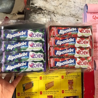 Sỉ hộp 16 thanh kẹo dẻo mềm Alpenliebe 2chew (2 vị)