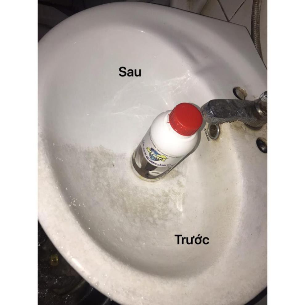 Nước tẩy rửa Smart: Tẩy sứ, kính, dầu mỡ, cặn canxi inox loại 500ml