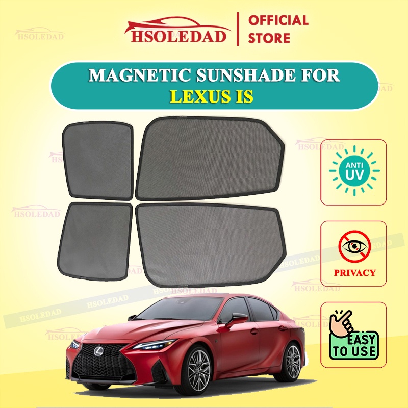 Rèm che nắng nam châm cho xe Lexus IS 250, bộ 4 tấm cho 4 cửa, hàng loại 1 cao cấp nhất, vừa khít kính