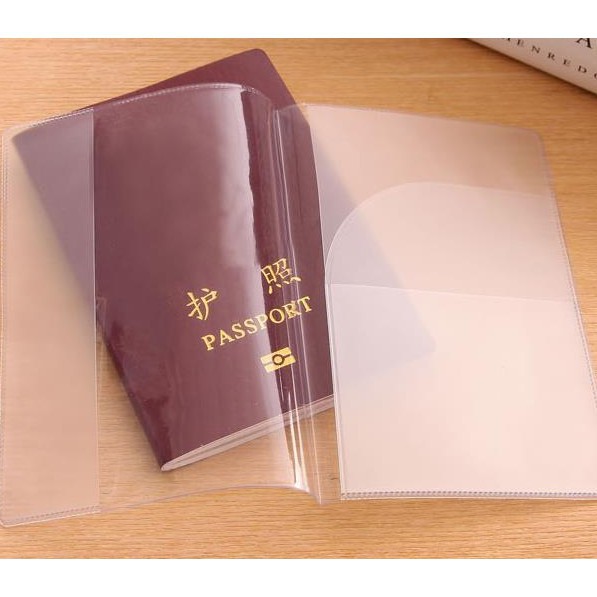 Bao hộ chiếu PVC có kẹp giữ passport và giấy tờ tùy thân -dc3785