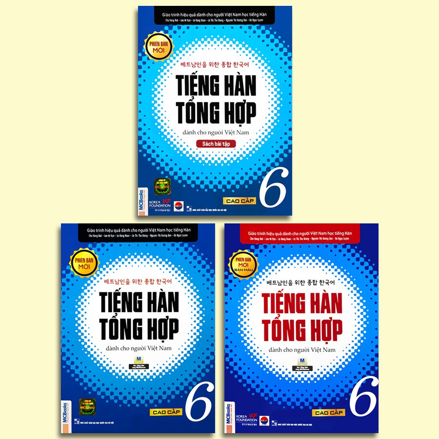 Sách - Tiếng Hàn Tổng Hợp Dành Cho Người Việt Nam - Cao Cấp 6 Phiên Bản Mới (Lẻ tùy chọn)