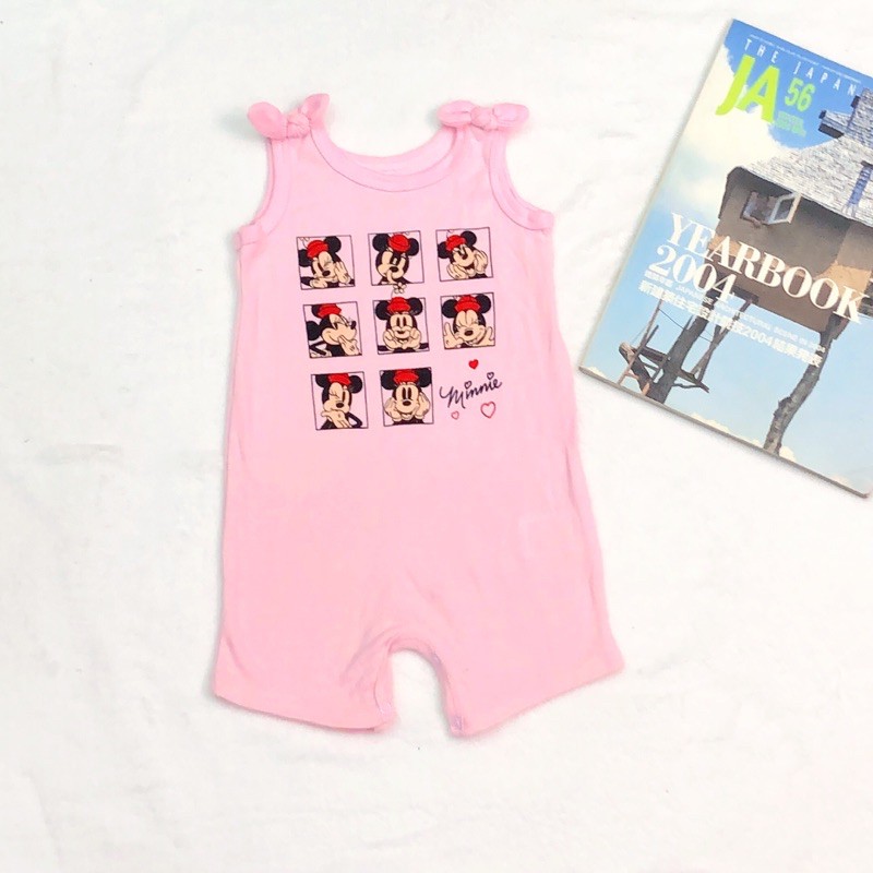 (Chọn màu- Sz 3M, 6M,9M) Body đùi Quảng Châu sát nách, ba lỗ cho bé gái- Bodysuit cotton mát